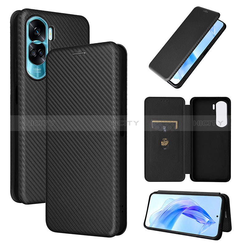 Handytasche Stand Schutzhülle Flip Leder Hülle L02Z für Huawei Honor 90 Lite 5G groß