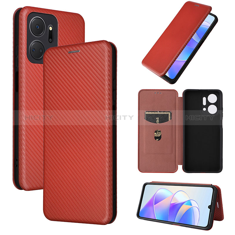 Handytasche Stand Schutzhülle Flip Leder Hülle L02Z für Huawei Honor X7a