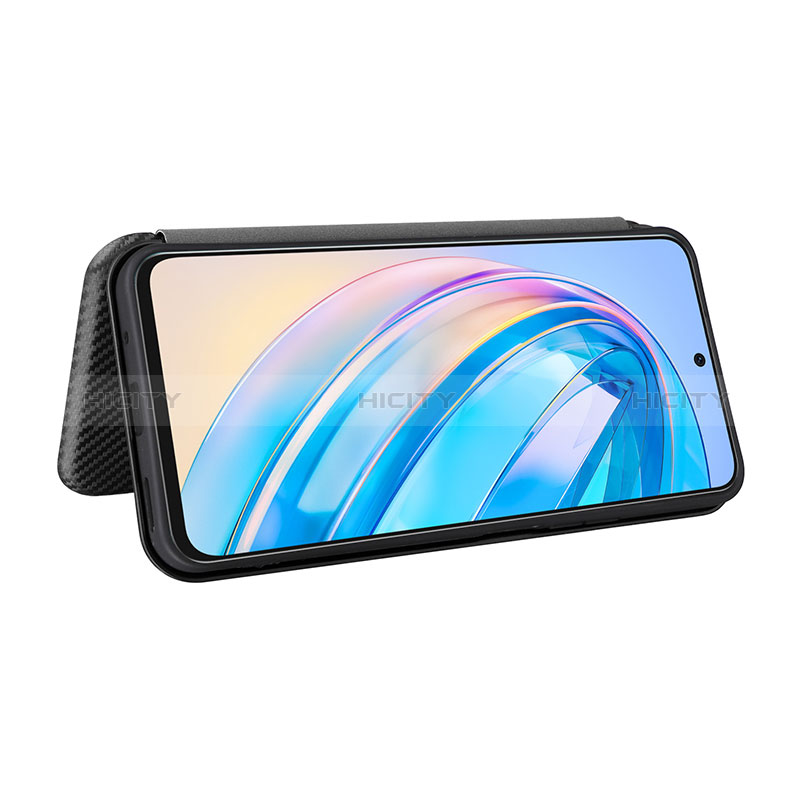 Handytasche Stand Schutzhülle Flip Leder Hülle L02Z für Huawei Honor X8a 4G