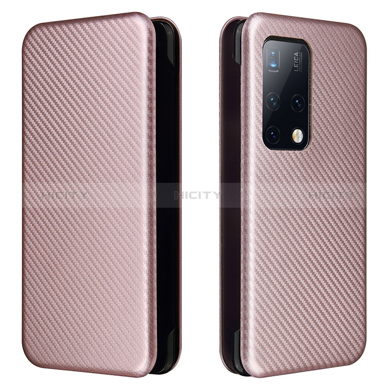 Handytasche Stand Schutzhülle Flip Leder Hülle L02Z für Huawei Mate X2 Rosegold