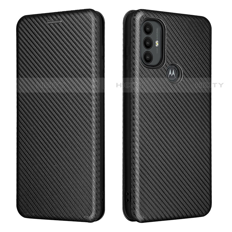 Handytasche Stand Schutzhülle Flip Leder Hülle L02Z für Motorola Moto G Play (2023) Schwarz