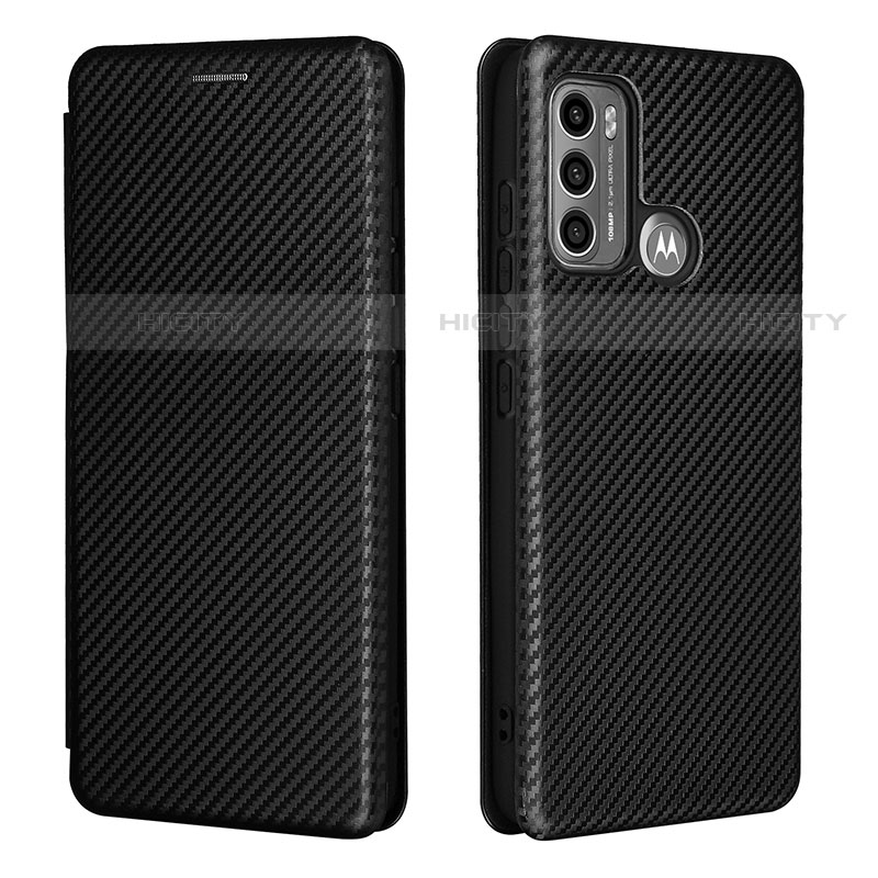 Handytasche Stand Schutzhülle Flip Leder Hülle L02Z für Motorola Moto G40 Fusion Schwarz