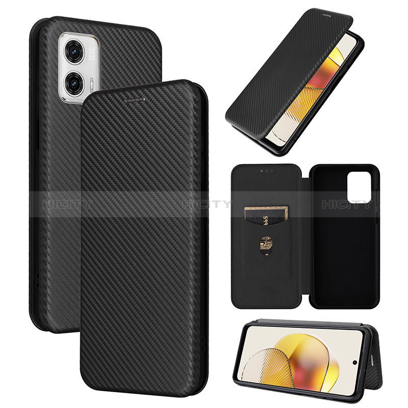 Handytasche Stand Schutzhülle Flip Leder Hülle L02Z für Motorola Moto G53 5G