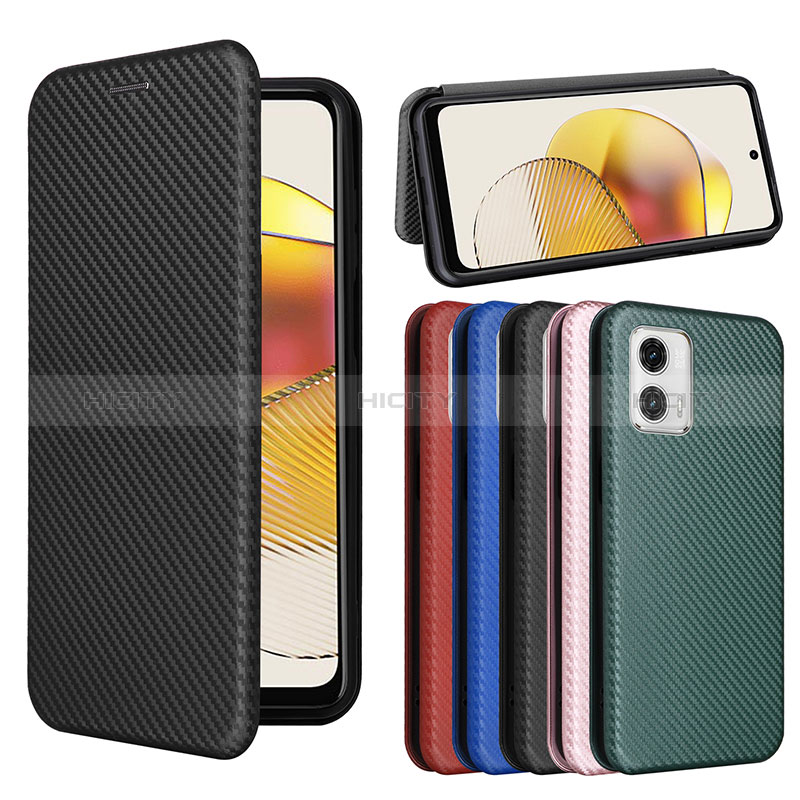 Handytasche Stand Schutzhülle Flip Leder Hülle L02Z für Motorola Moto G53j 5G