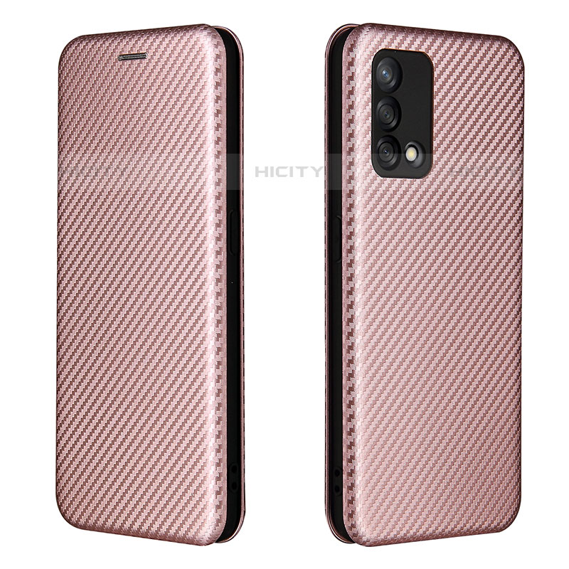 Handytasche Stand Schutzhülle Flip Leder Hülle L02Z für Oppo Reno6 Lite Rosegold