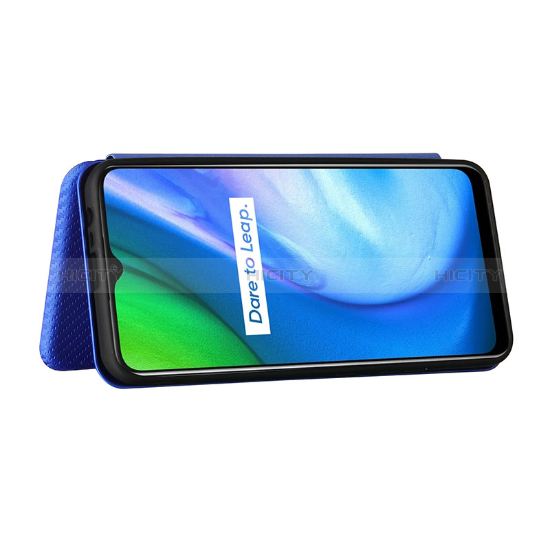 Handytasche Stand Schutzhülle Flip Leder Hülle L02Z für Realme C21 groß