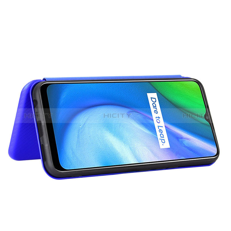 Handytasche Stand Schutzhülle Flip Leder Hülle L02Z für Realme V3 5G groß