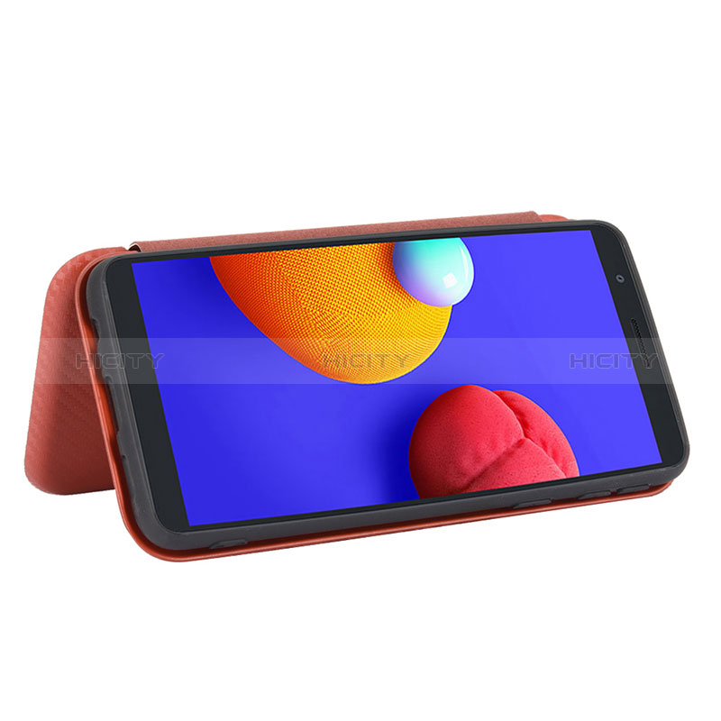 Handytasche Stand Schutzhülle Flip Leder Hülle L02Z für Samsung Galaxy A01 Core