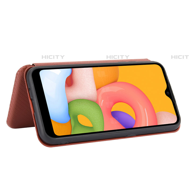 Handytasche Stand Schutzhülle Flip Leder Hülle L02Z für Samsung Galaxy A01 SM-A015 groß