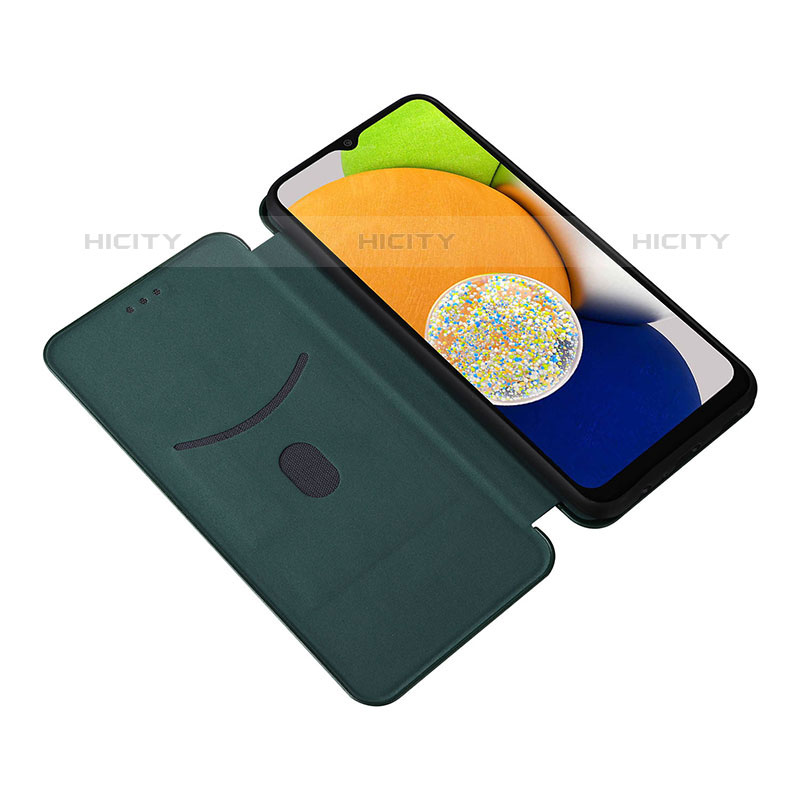 Handytasche Stand Schutzhülle Flip Leder Hülle L02Z für Samsung Galaxy A03 groß