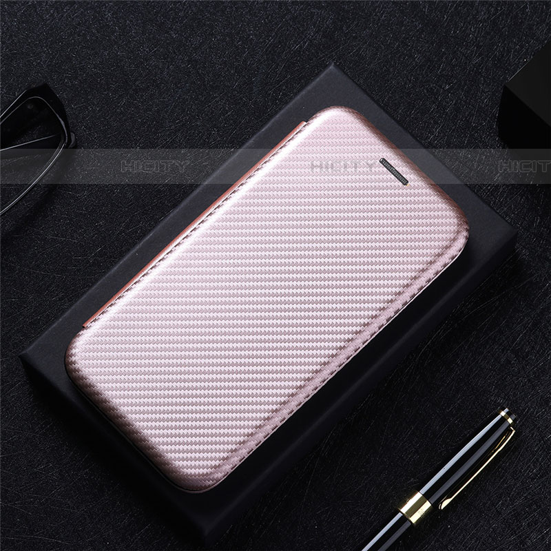 Handytasche Stand Schutzhülle Flip Leder Hülle L02Z für Samsung Galaxy A04E Rosegold