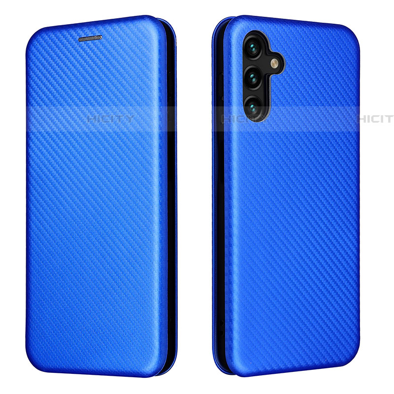 Handytasche Stand Schutzhülle Flip Leder Hülle L02Z für Samsung Galaxy A04s Blau Plus