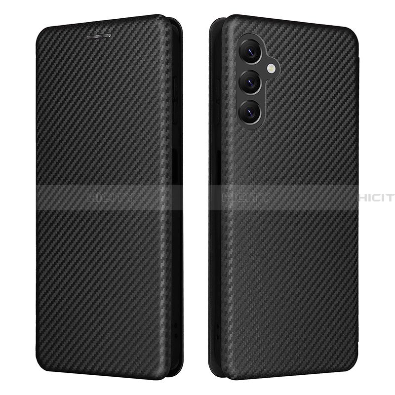 Handytasche Stand Schutzhülle Flip Leder Hülle L02Z für Samsung Galaxy A14 4G Schwarz