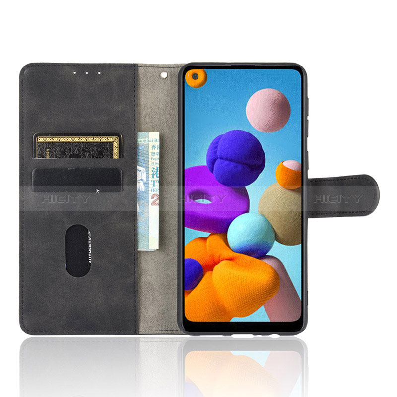 Handytasche Stand Schutzhülle Flip Leder Hülle L02Z für Samsung Galaxy A21 groß