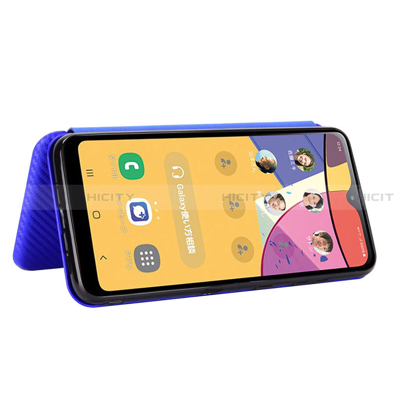 Handytasche Stand Schutzhülle Flip Leder Hülle L02Z für Samsung Galaxy A21 SC-42A groß