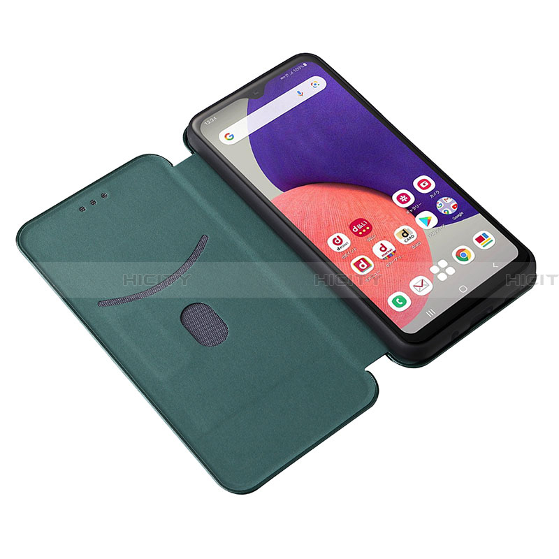 Handytasche Stand Schutzhülle Flip Leder Hülle L02Z für Samsung Galaxy A22 5G SC-56B groß