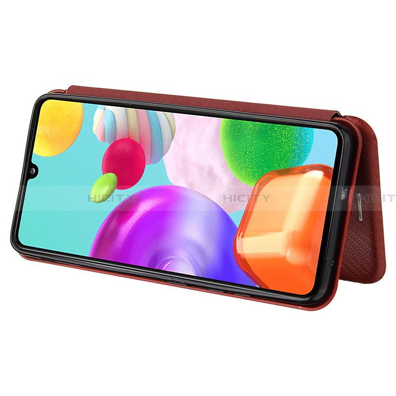 Handytasche Stand Schutzhülle Flip Leder Hülle L02Z für Samsung Galaxy A41 SC-41A groß