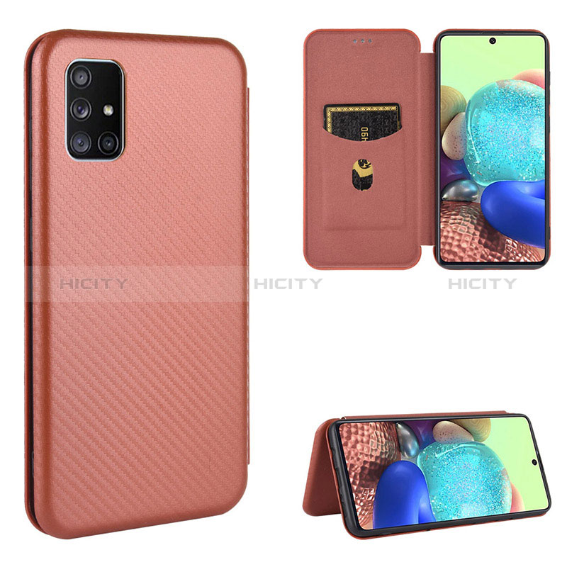 Handytasche Stand Schutzhülle Flip Leder Hülle L02Z für Samsung Galaxy A51 5G groß