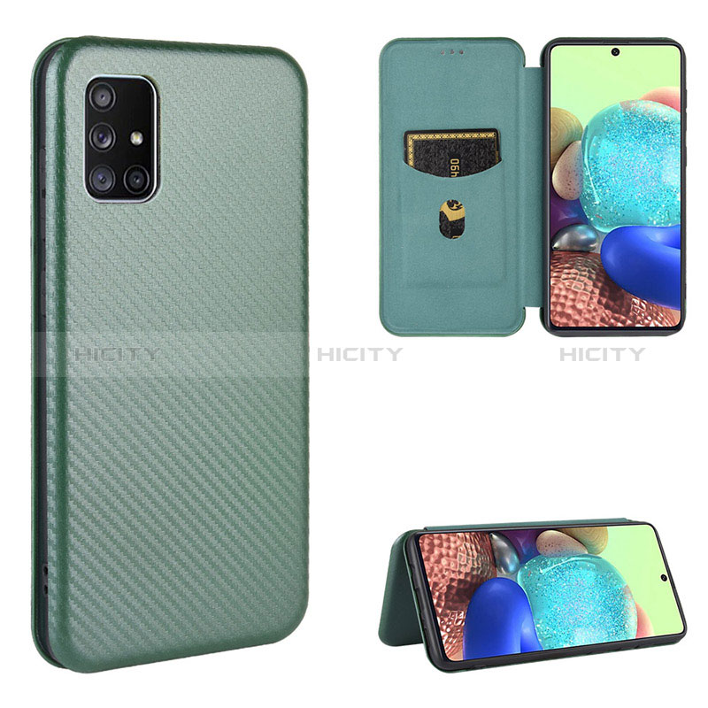 Handytasche Stand Schutzhülle Flip Leder Hülle L02Z für Samsung Galaxy A51 5G groß