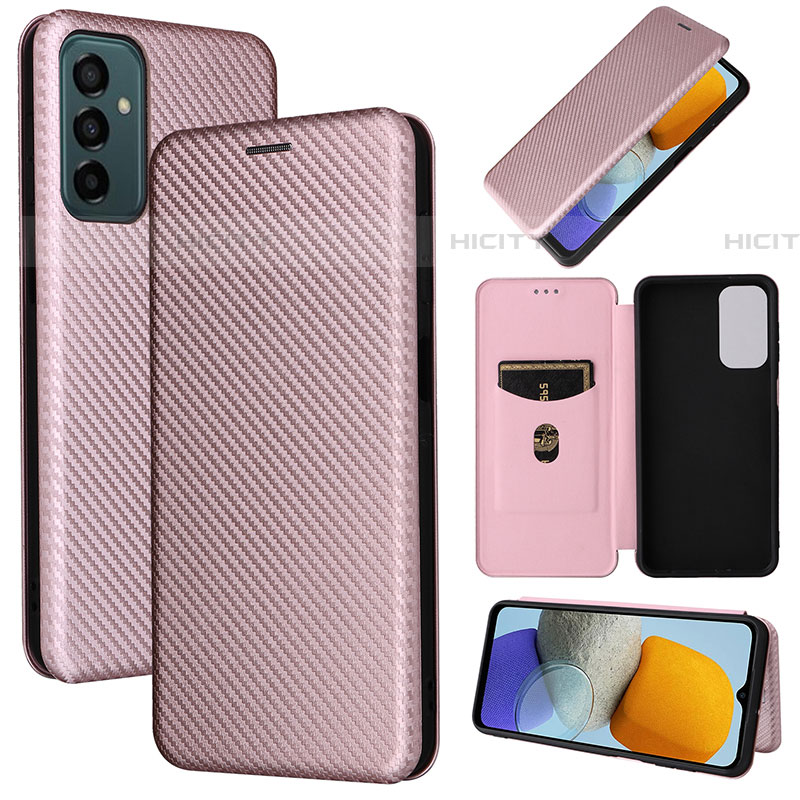 Handytasche Stand Schutzhülle Flip Leder Hülle L02Z für Samsung Galaxy F23 5G Rosegold