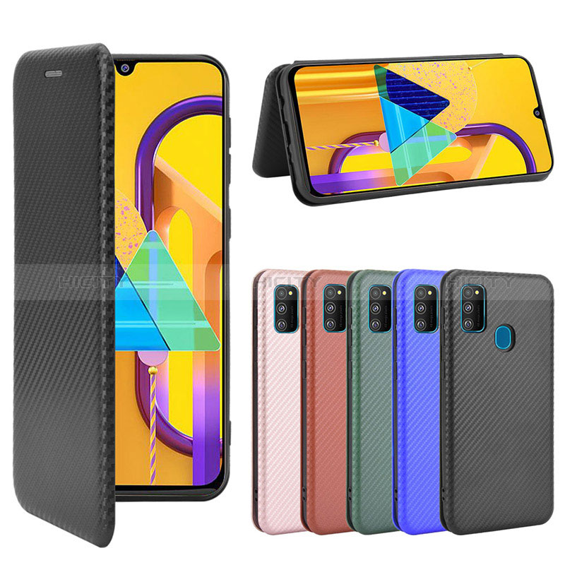 Handytasche Stand Schutzhülle Flip Leder Hülle L02Z für Samsung Galaxy M21 groß