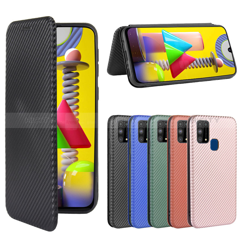 Handytasche Stand Schutzhülle Flip Leder Hülle L02Z für Samsung Galaxy M21s