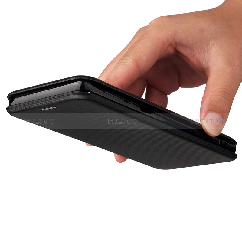 Handytasche Stand Schutzhülle Flip Leder Hülle L02Z für Sharp Aquos R6 groß