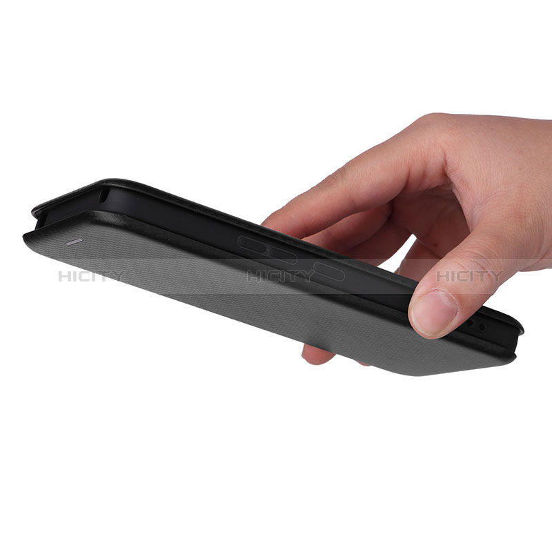 Handytasche Stand Schutzhülle Flip Leder Hülle L02Z für Sharp Aquos R7 groß