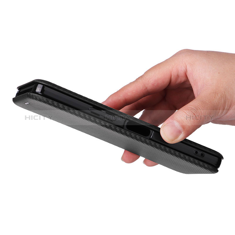 Handytasche Stand Schutzhülle Flip Leder Hülle L02Z für Sharp Aquos R8