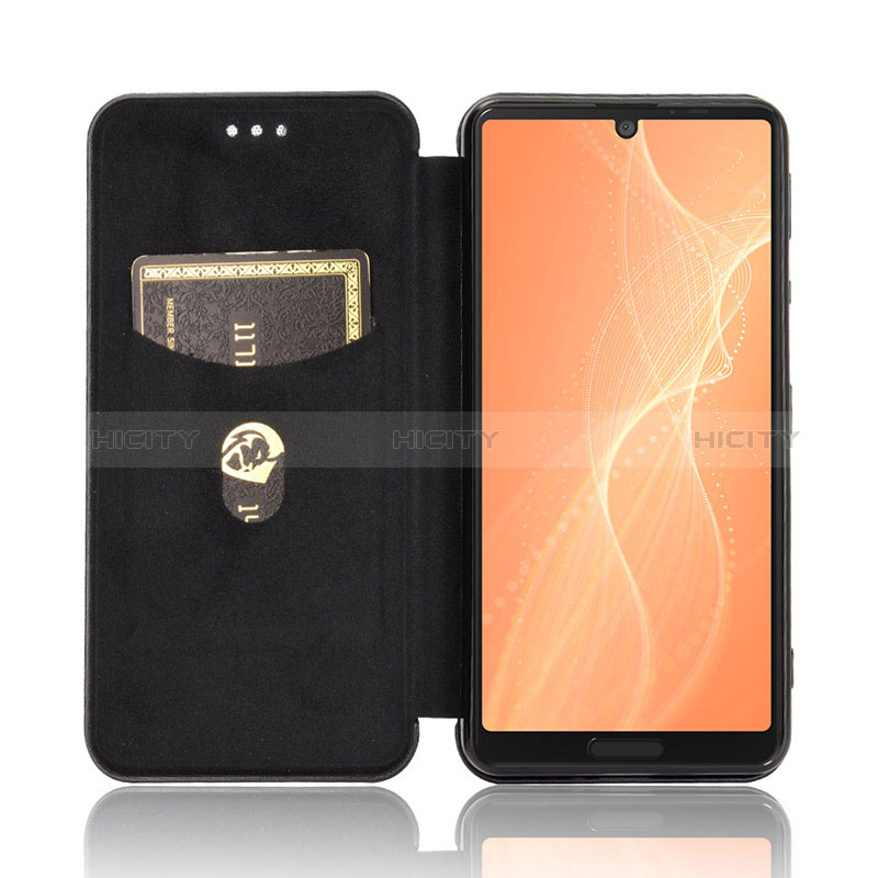 Handytasche Stand Schutzhülle Flip Leder Hülle L02Z für Sharp Aquos Sense5G