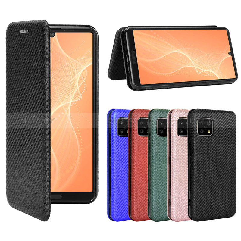 Handytasche Stand Schutzhülle Flip Leder Hülle L02Z für Sharp Aquos Sense5G