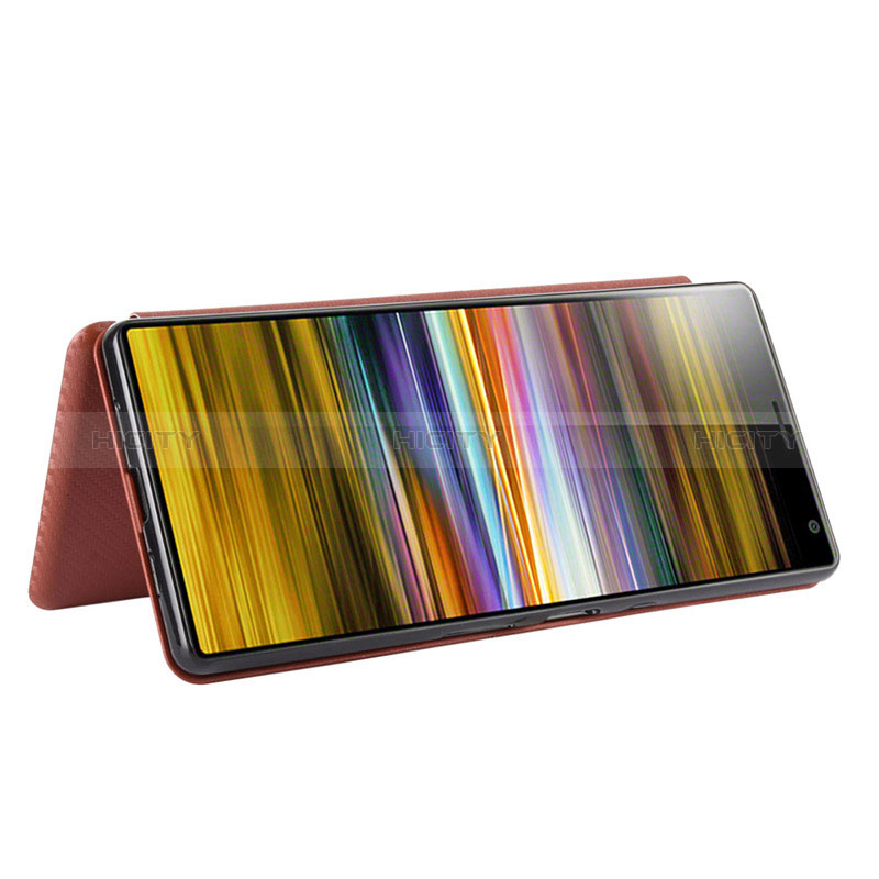 Handytasche Stand Schutzhülle Flip Leder Hülle L02Z für Sony Xperia 10 III SO-52B groß