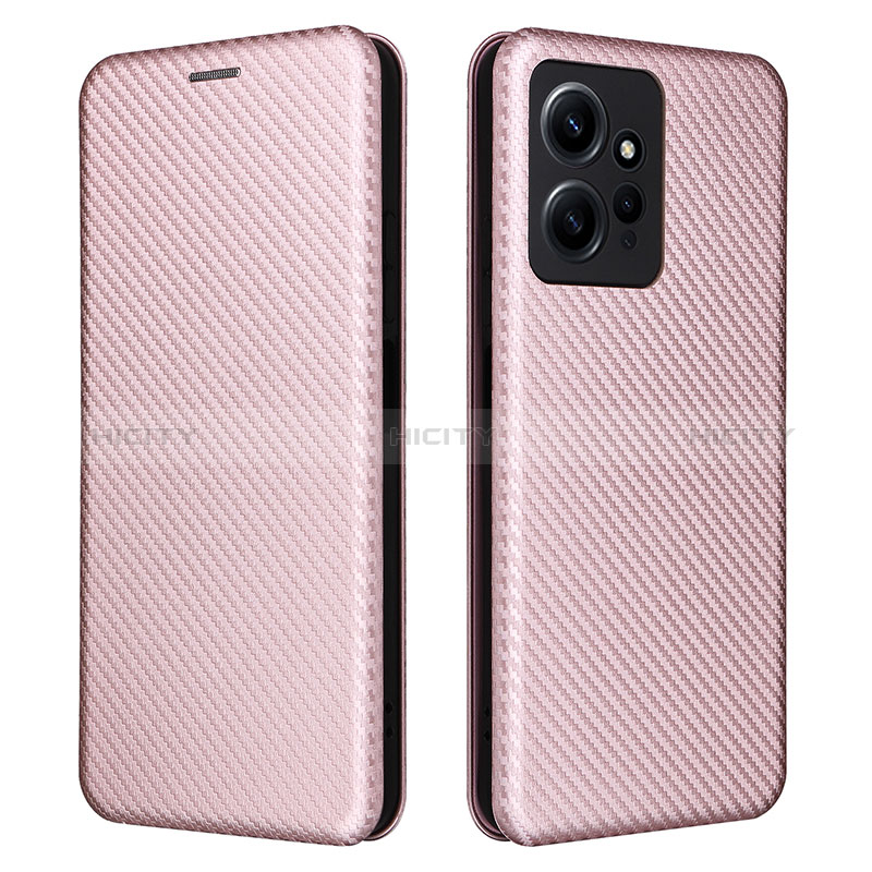 Handytasche Stand Schutzhülle Flip Leder Hülle L02Z für Xiaomi Redmi Note 12 4G Rosegold Plus