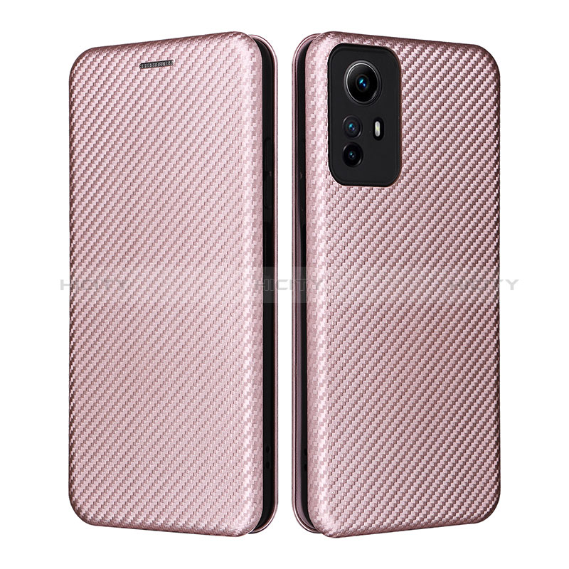 Handytasche Stand Schutzhülle Flip Leder Hülle L02Z für Xiaomi Redmi Note 12S Rosegold Plus