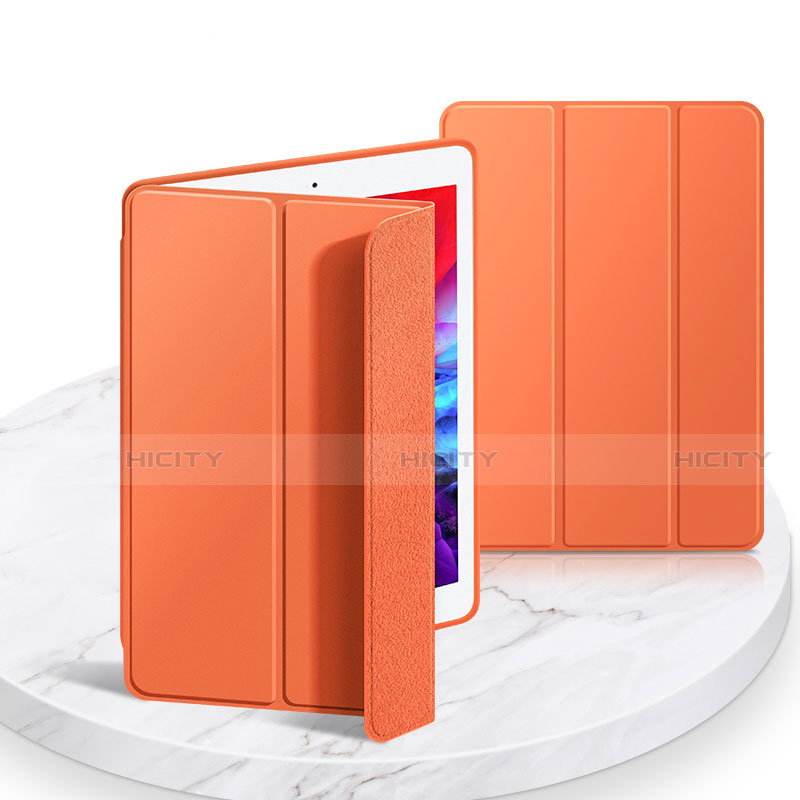 Handytasche Stand Schutzhülle Flip Leder Hülle L03 für Apple iPad 10.2 (2019) Orange Plus