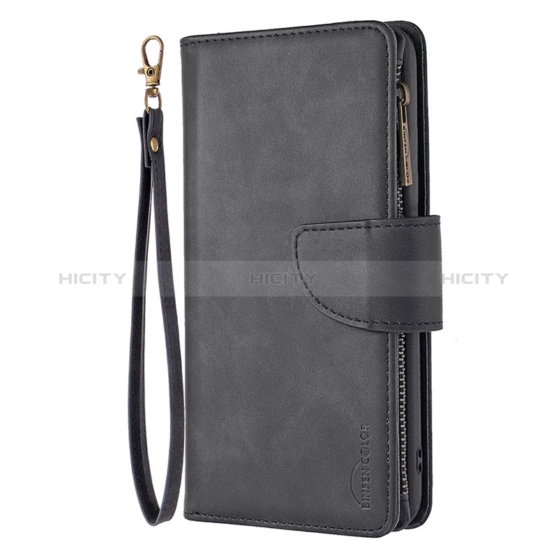 Handytasche Stand Schutzhülle Flip Leder Hülle L03 für Apple iPhone 14 Pro Max Schwarz