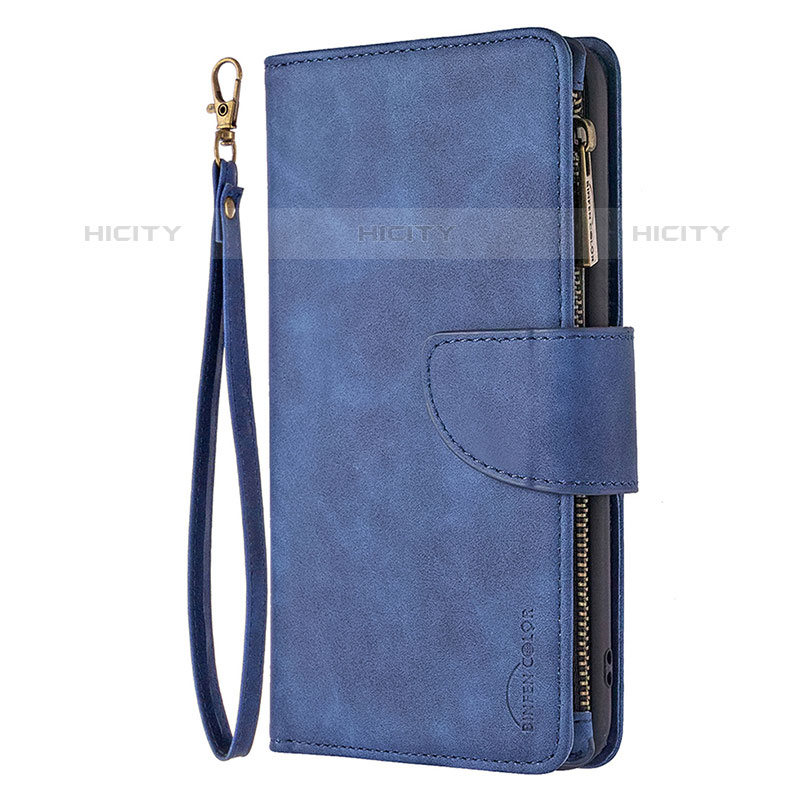 Handytasche Stand Schutzhülle Flip Leder Hülle L03 für Apple iPhone 15 Pro Blau