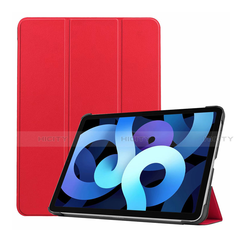 Handytasche Stand Schutzhülle Flip Leder Hülle L03 für Apple New iPad Air 10.9 (2020) Rot Plus