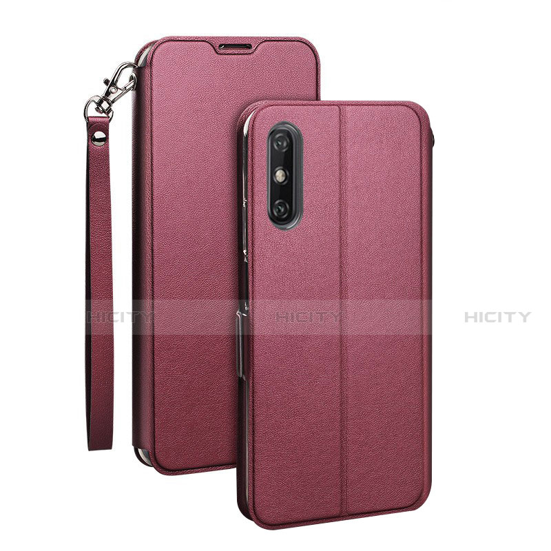 Handytasche Stand Schutzhülle Flip Leder Hülle L03 für Huawei Enjoy 10e Fuchsie