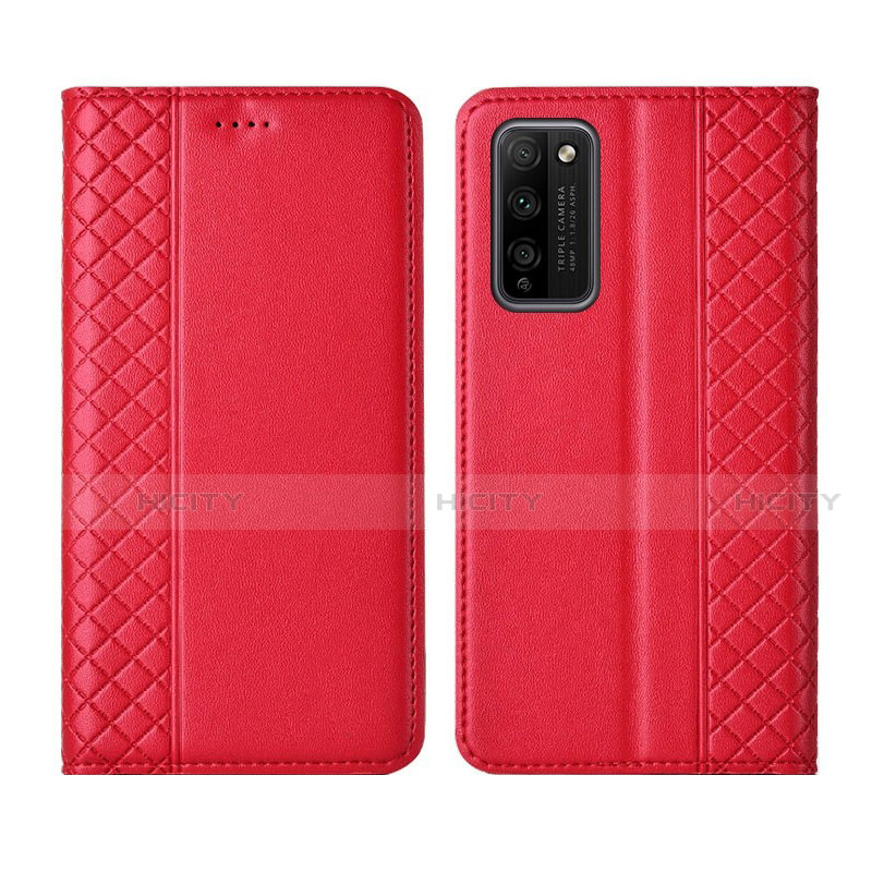 Handytasche Stand Schutzhülle Flip Leder Hülle L03 für Huawei Honor 30 Lite 5G Rot