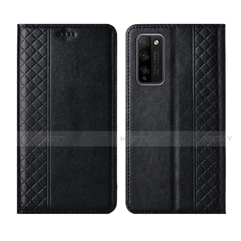 Handytasche Stand Schutzhülle Flip Leder Hülle L03 für Huawei Honor 30 Lite 5G Schwarz Plus