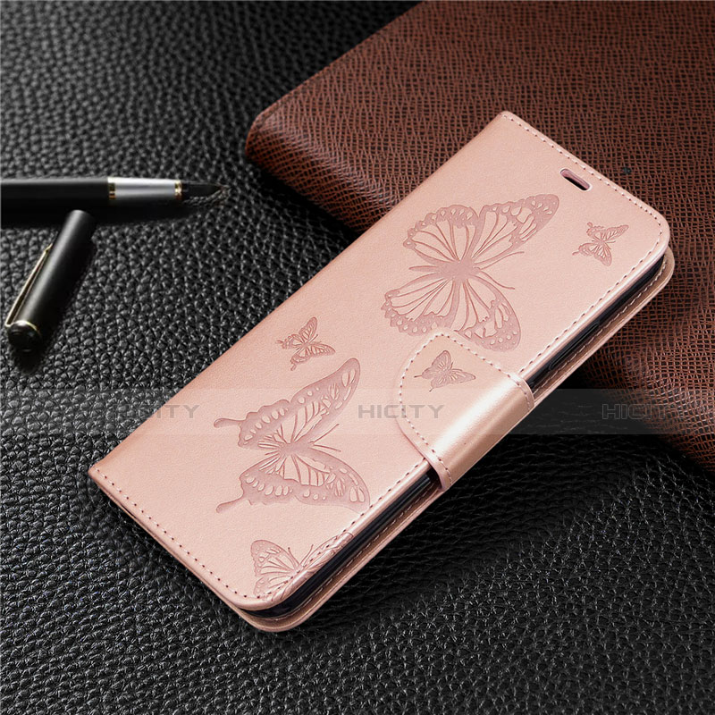 Handytasche Stand Schutzhülle Flip Leder Hülle L03 für Huawei Honor 9C Rosegold