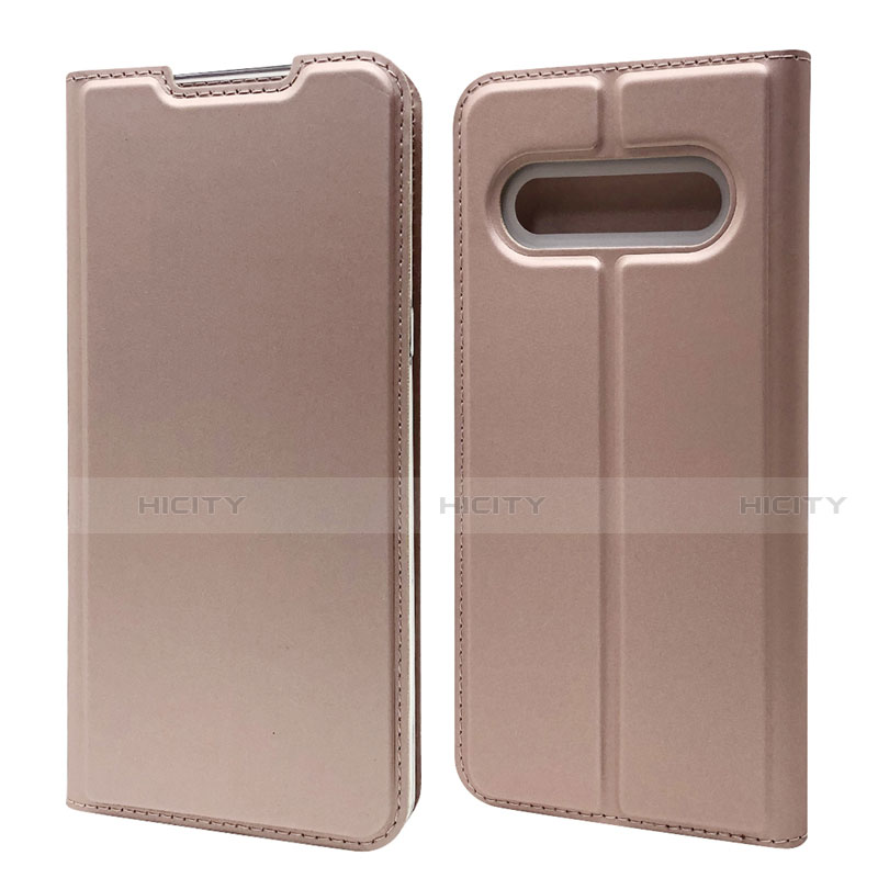 Handytasche Stand Schutzhülle Flip Leder Hülle L03 für LG V60 ThinQ 5G Rosegold