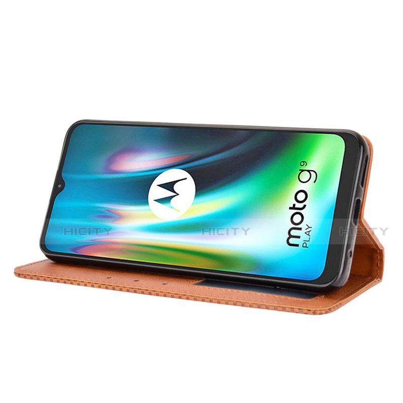 Handytasche Stand Schutzhülle Flip Leder Hülle L03 für Motorola Moto G9 groß