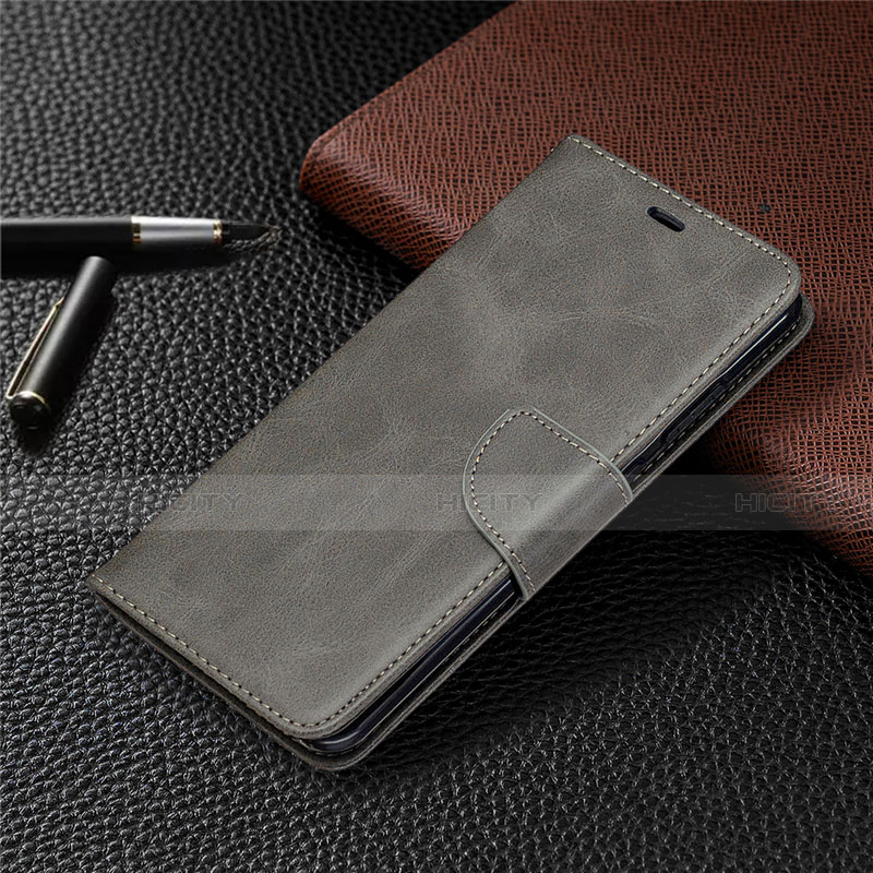 Handytasche Stand Schutzhülle Flip Leder Hülle L03 für Nokia 5.3 Grau