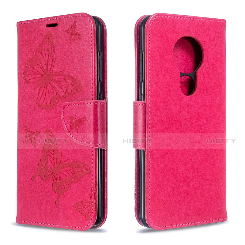 Handytasche Stand Schutzhülle Flip Leder Hülle L03 für Nokia 6.2 Pink