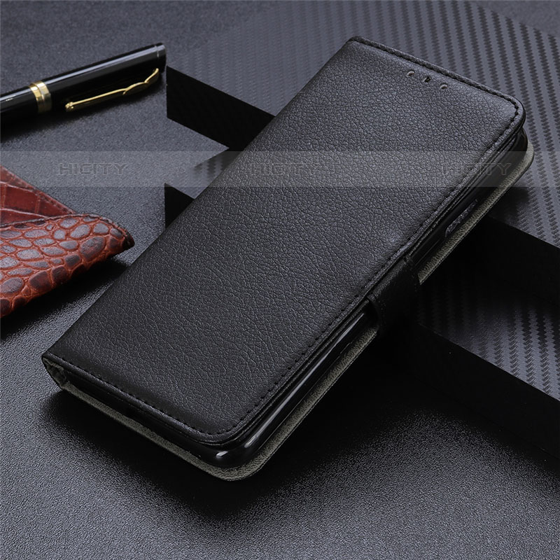 Handytasche Stand Schutzhülle Flip Leder Hülle L03 für Oppo A11s Schwarz