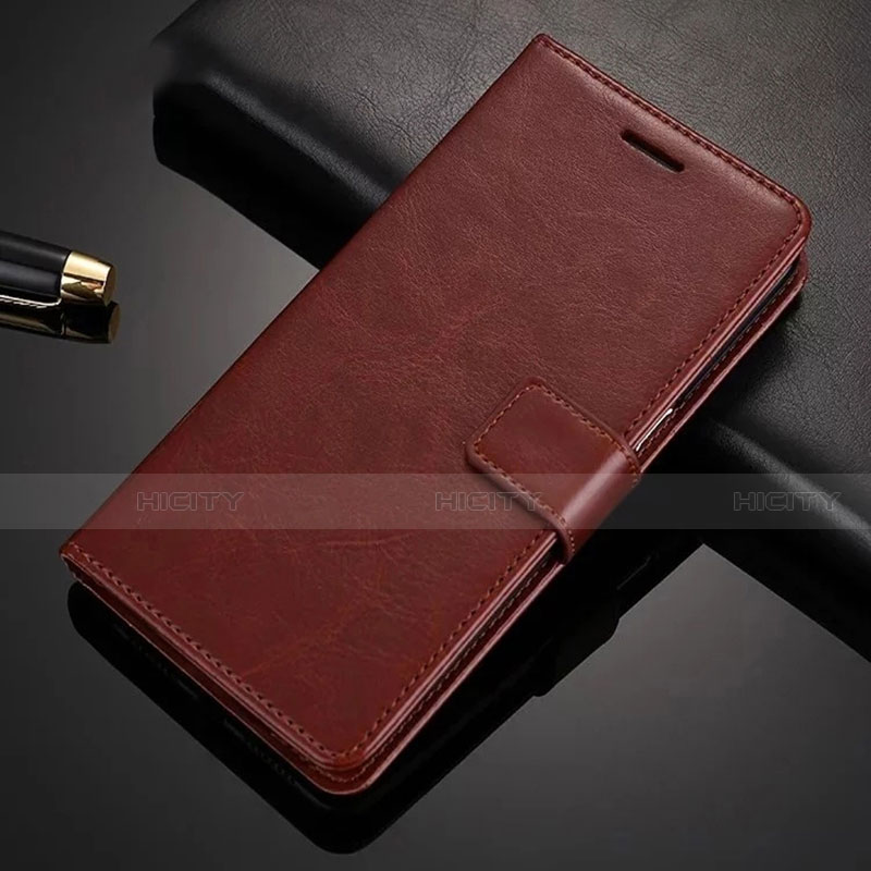 Handytasche Stand Schutzhülle Flip Leder Hülle L03 für Oppo A52 Braun