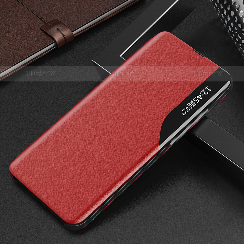 Handytasche Stand Schutzhülle Flip Leder Hülle L03 für Oppo Find X3 Pro 5G Rot Plus