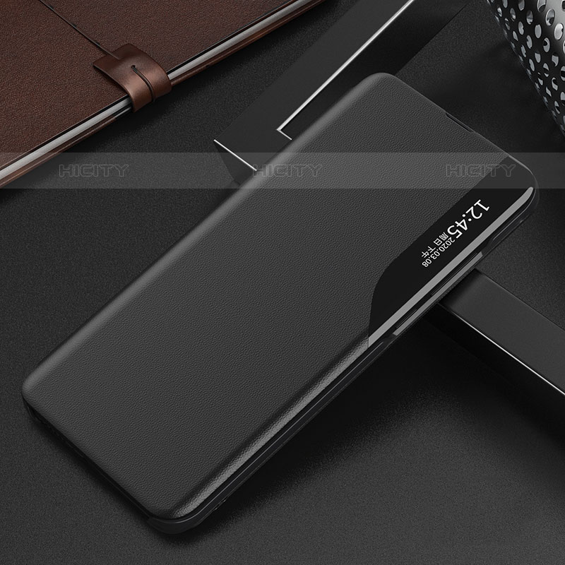 Handytasche Stand Schutzhülle Flip Leder Hülle L03 für Oppo Find X5 Pro 5G Schwarz